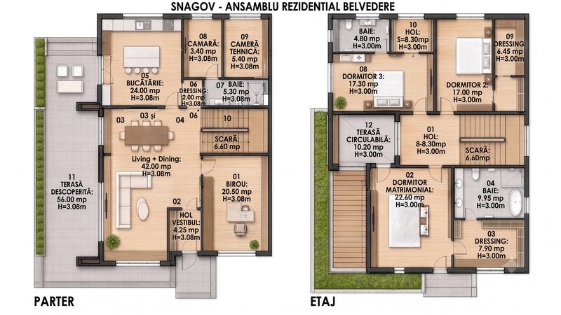 Snagov, Belvedere Boutique, vila Amiral cu teren de 1.200 mp.